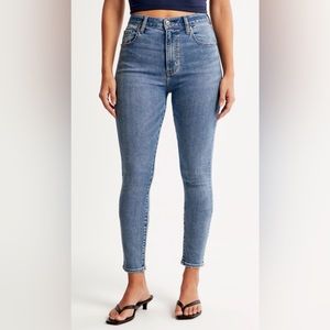 Abercrombie Curve Love High Rise Super Skinny Ankle Jean